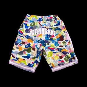 Bape Multicolor Camo Kids Shorts